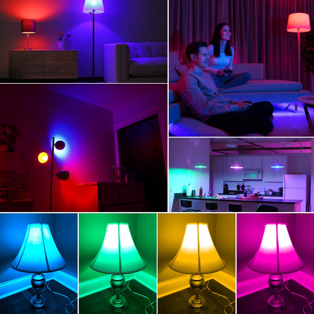 Rayh memory function LED bulb recalls last color or mode