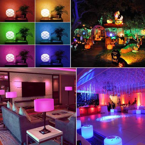 Rayh timing-enabled color bulb for automated on/off routines