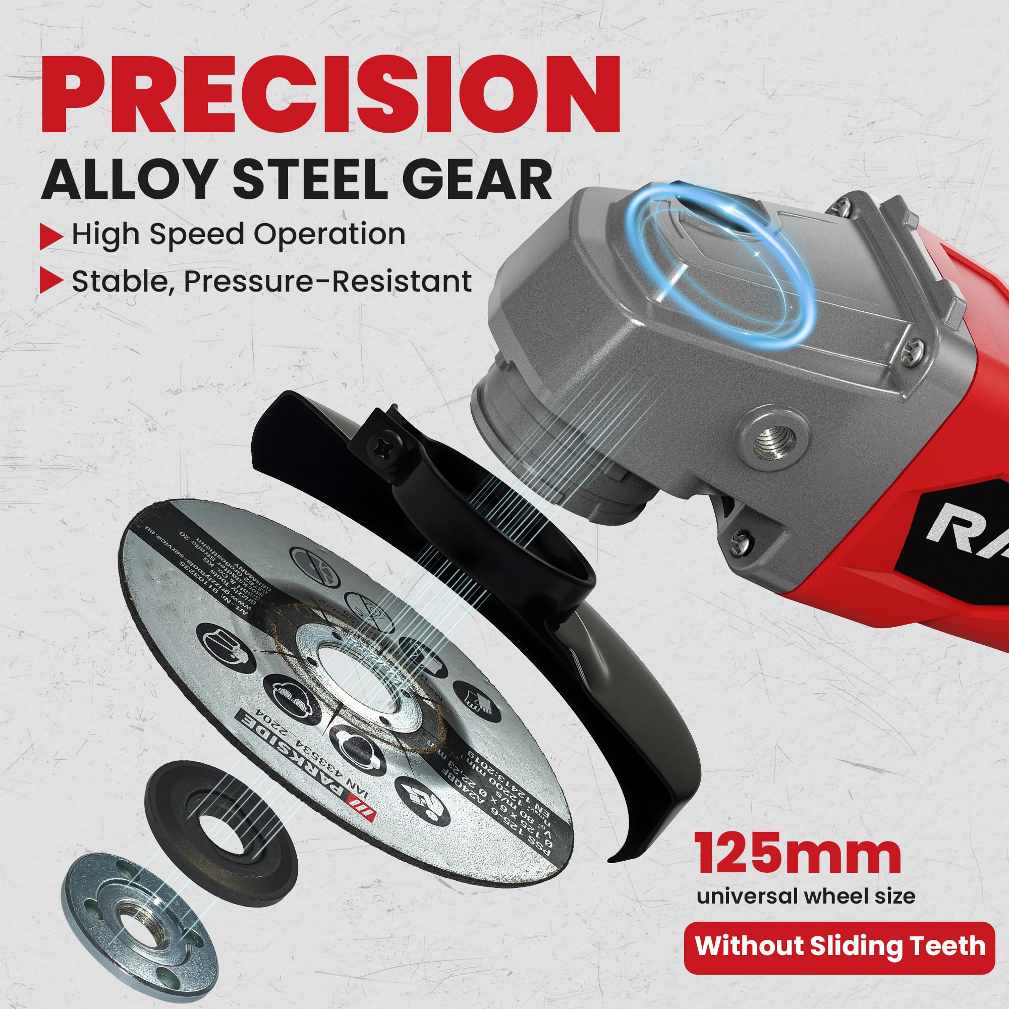 Three speed settings for precision polishing, cutting, and rapid grinding.