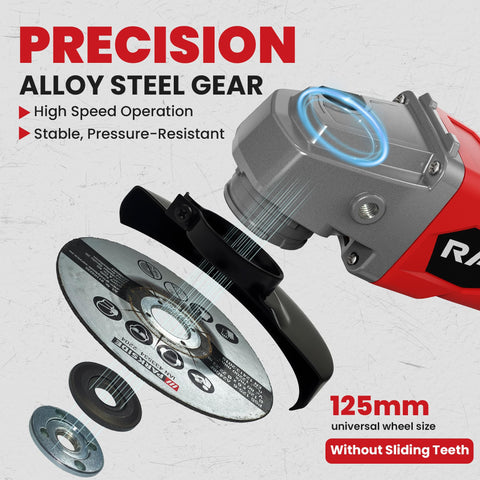 Three speed settings for precision polishing, cutting, and rapid grinding.