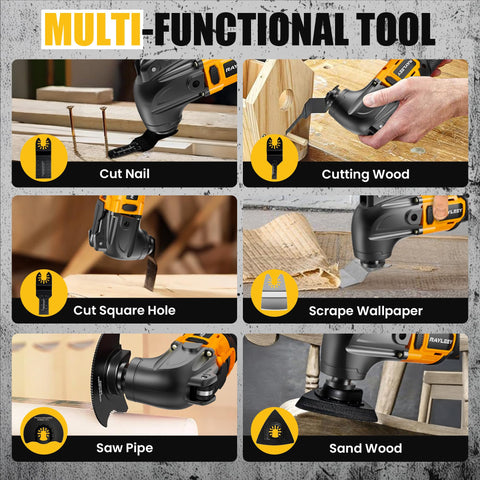 Rayleey ergonomic soft-grip handle reduces fatigue during use.