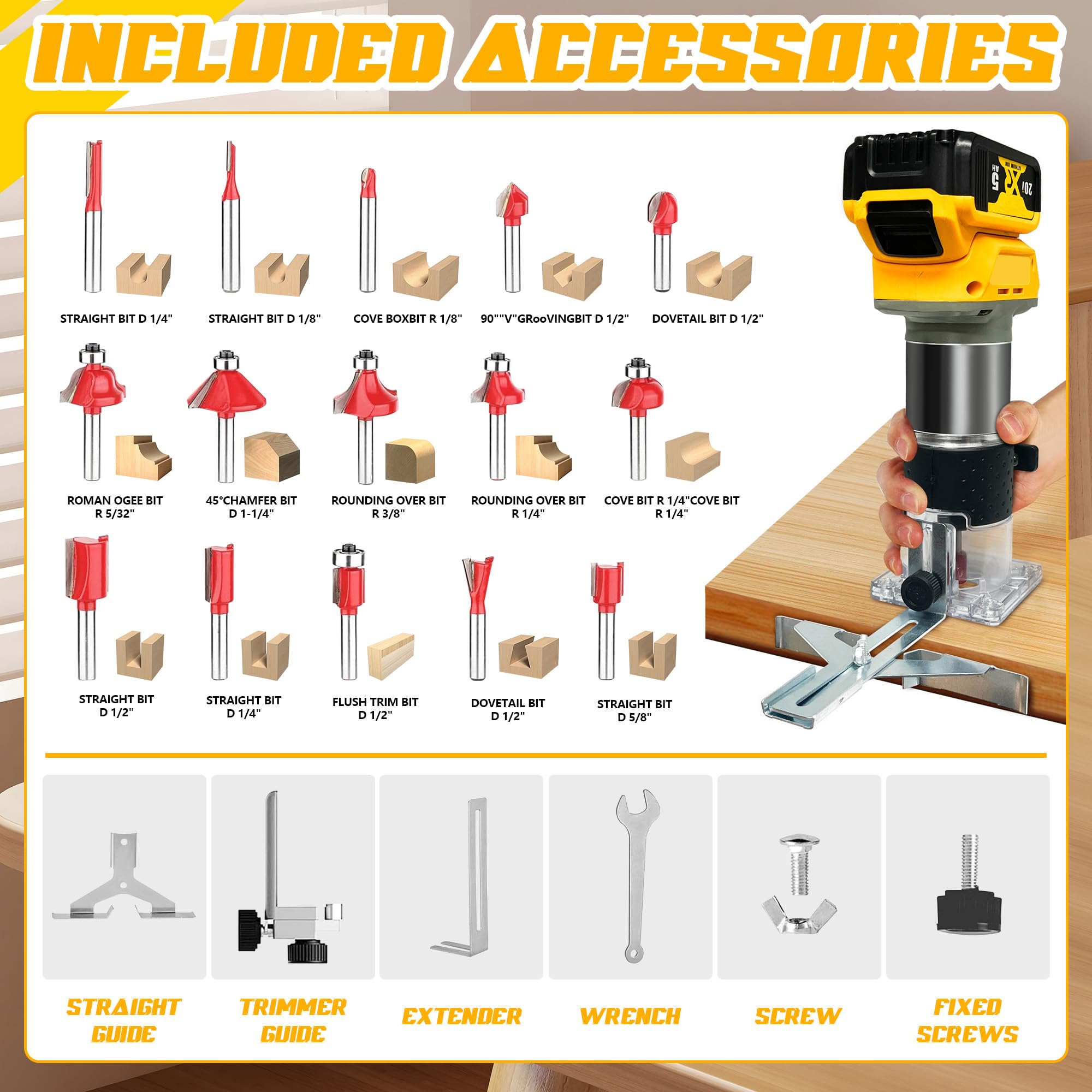 Rayleey included accessories like guide, wrench, and bolts