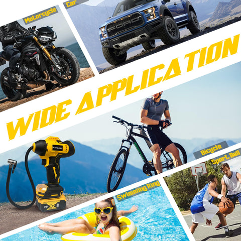 Rayleey provides fast inflation for tires and sports equipment.