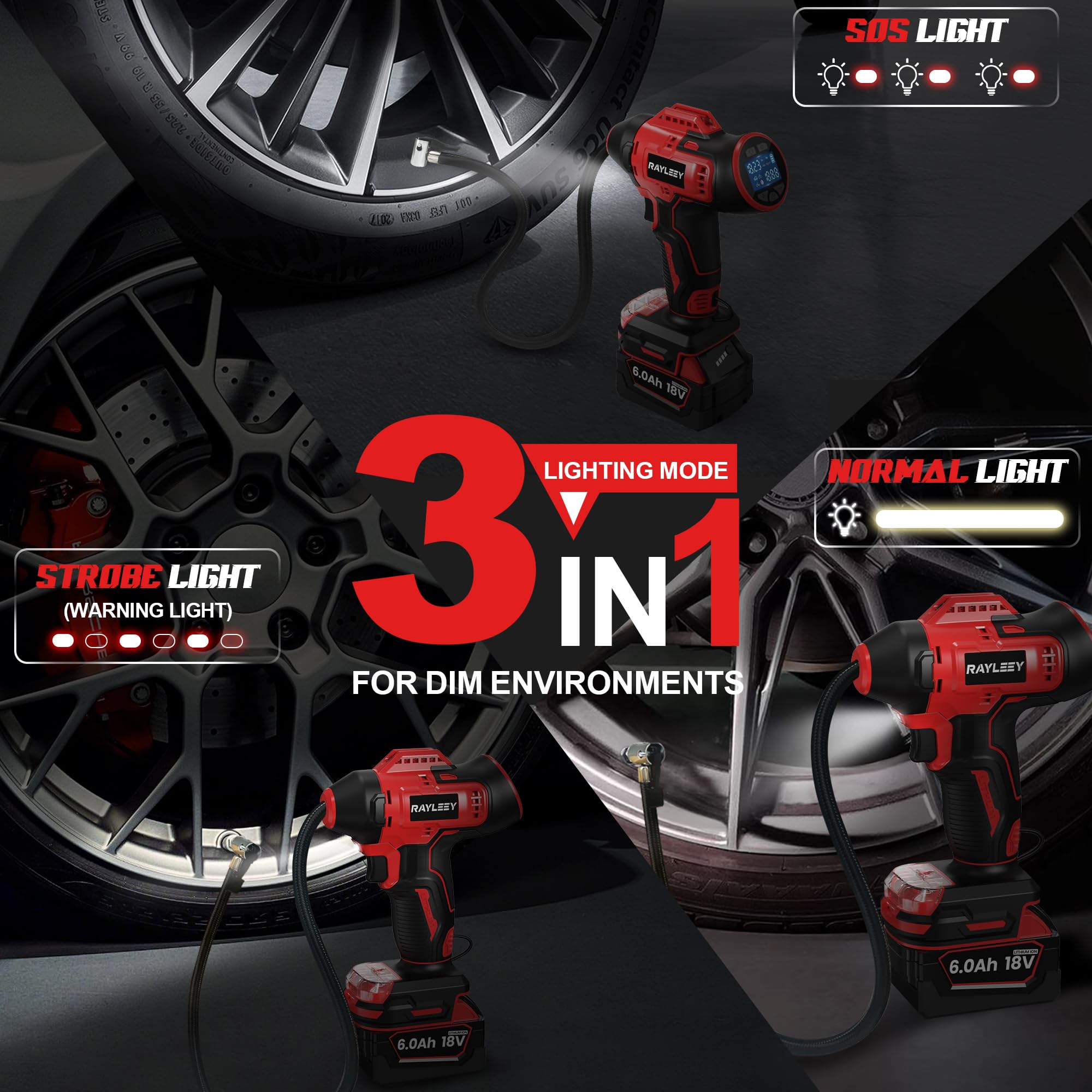 Rayleey inflator supports multiple inflatables beyond tires
