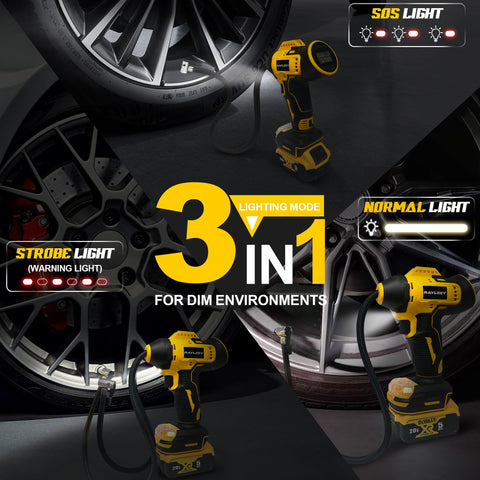Rayleey portable design fits in your vehicle for quick inflations.