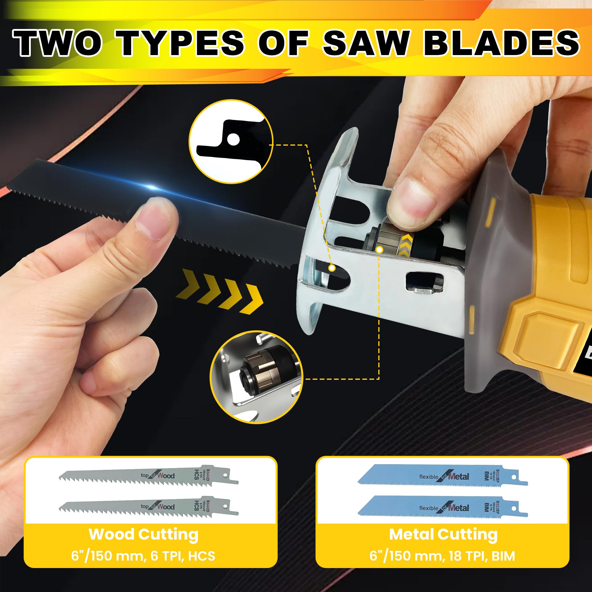 Rayleey tool-free blade clamp for quick blade changes