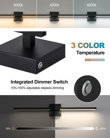 Rayogale 3000K-6000K dimmable wall sconce for versatile ambience