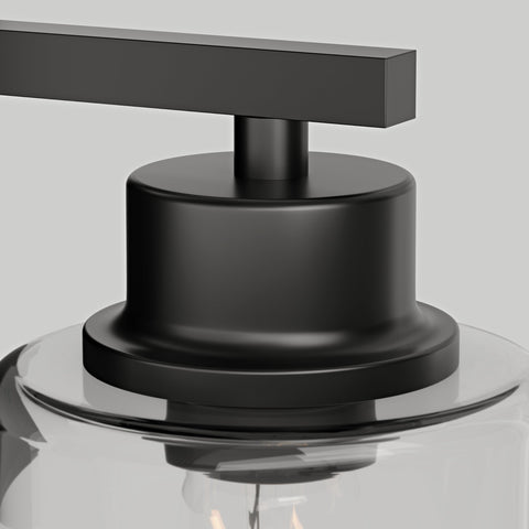 Rayogale wall sconce in living room creating warm ambient light