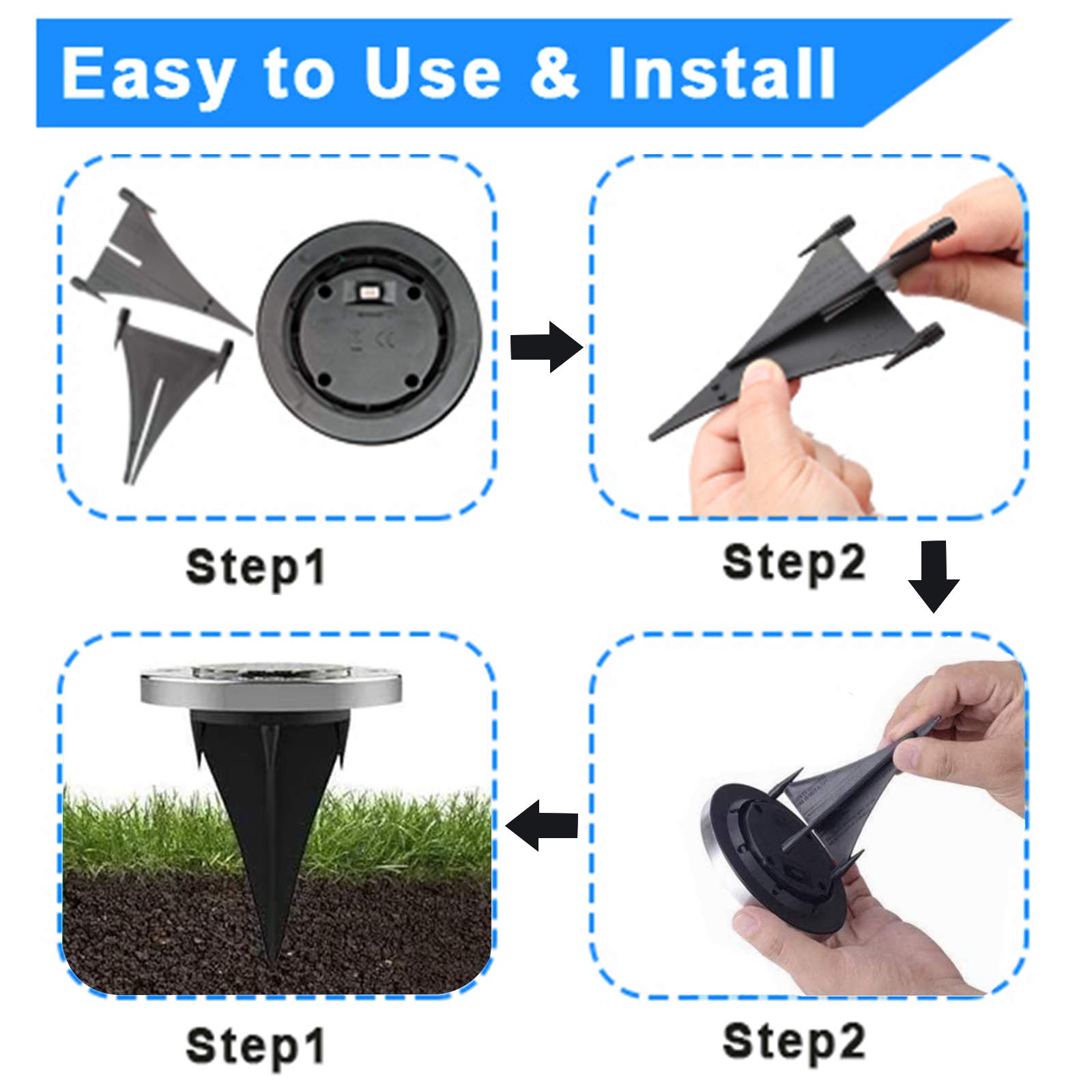 Rayolon waterproof in-ground light with low-profile housing