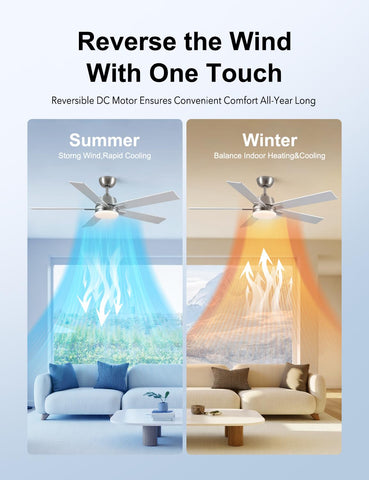 Rayqueen reversible airflow supports cooling in summer and warmth in winter.