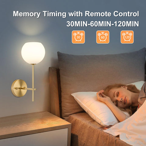 Rayspan gold wall sconce 3000K-6000K temperature range for warm to cool tasks
