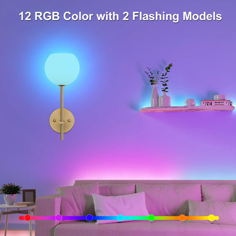 Rayspan gold wall sconce remote dimming for easy brightness control