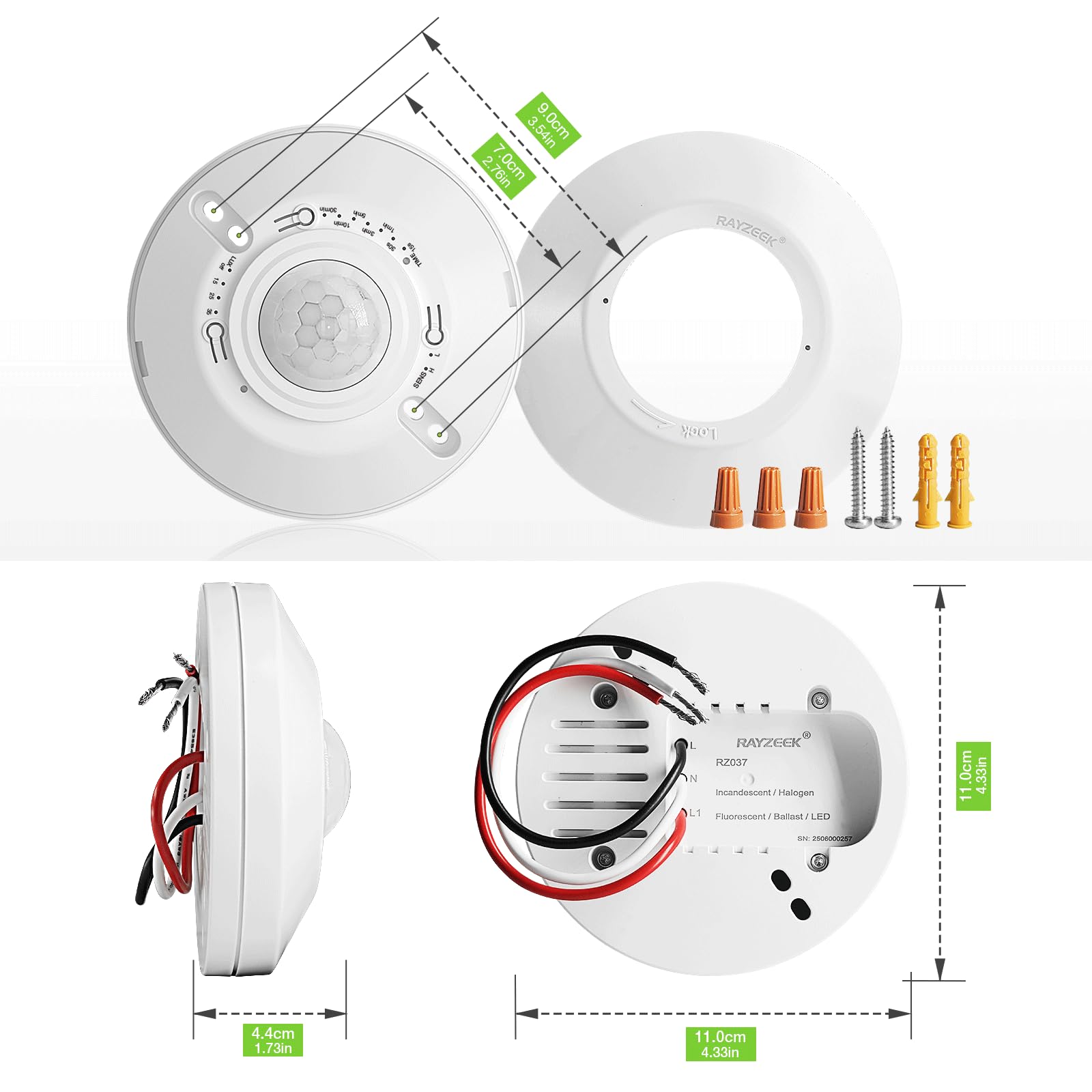 RAYZEEK compatible with bulbs and fans for versatile automation