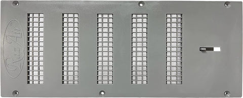 RazAir Foundation Vent with Damper open in action, adjustable airflow.