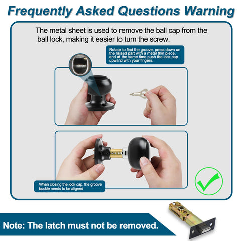 RAZCC 5-pack door knobs ideal for whole-home updates