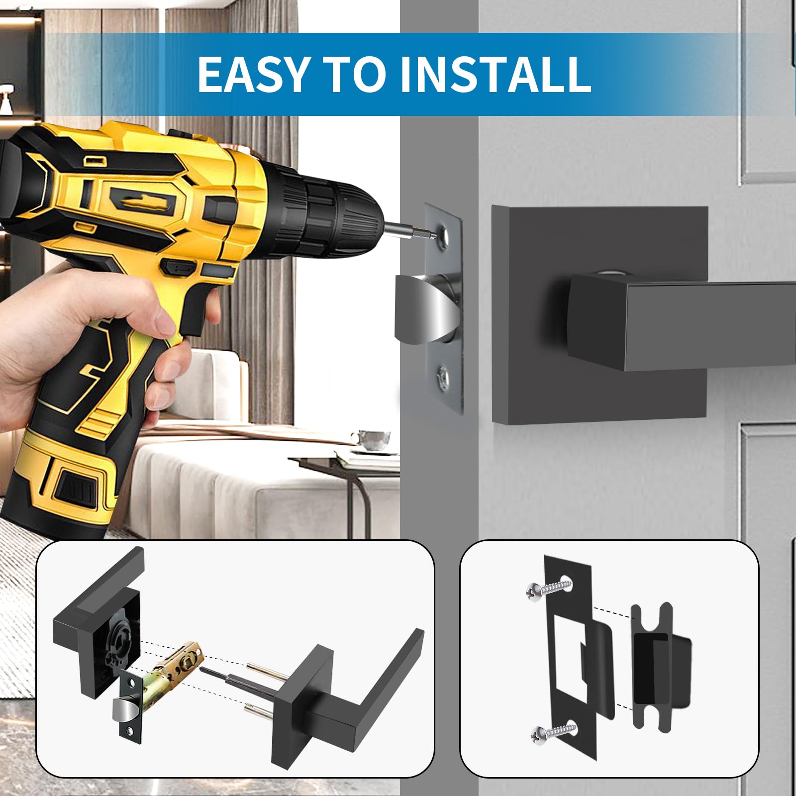 RAZCC latch and screws kit enables quick installation.