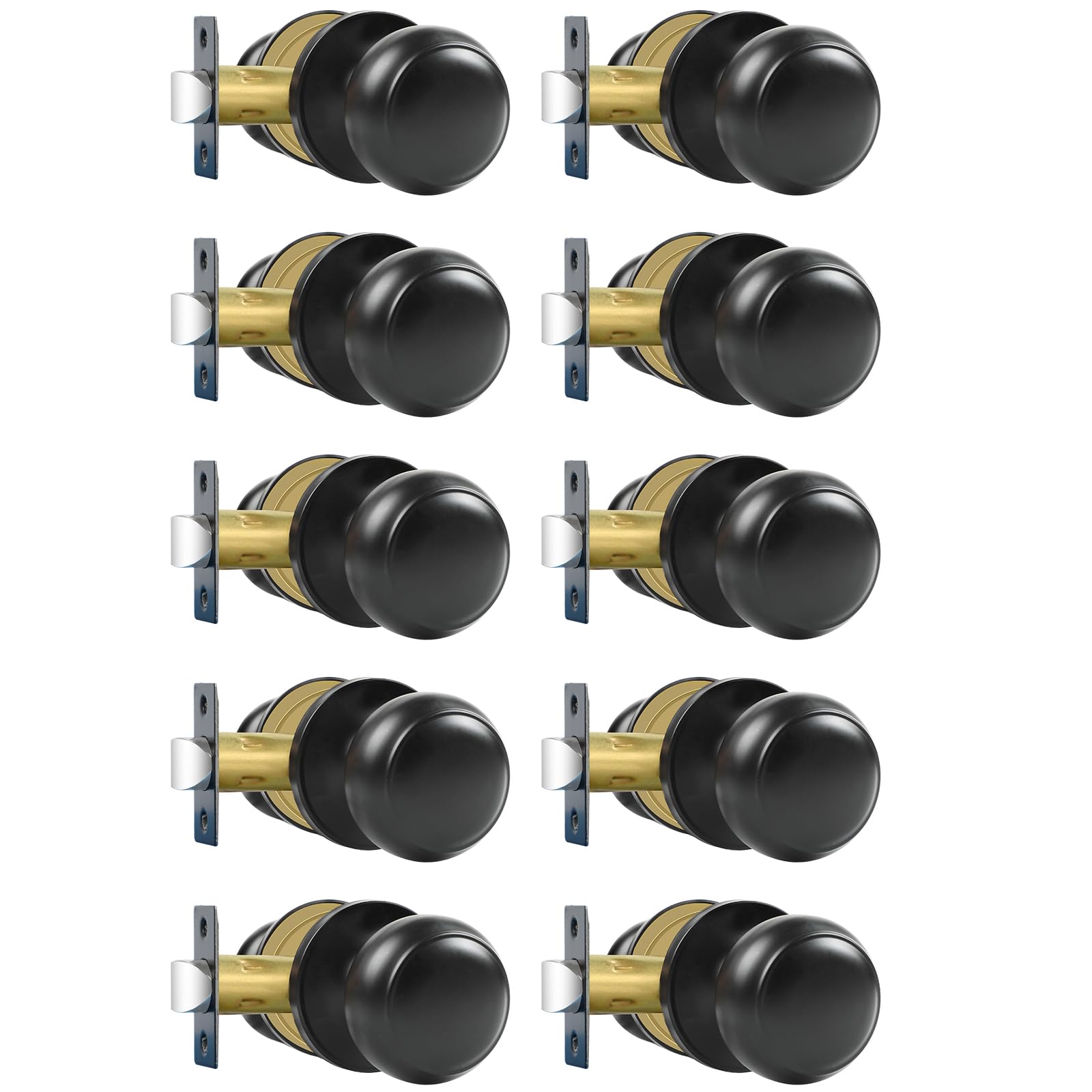RAZCC Passage Door Knob packaging shows durable interior hardware ready for install.