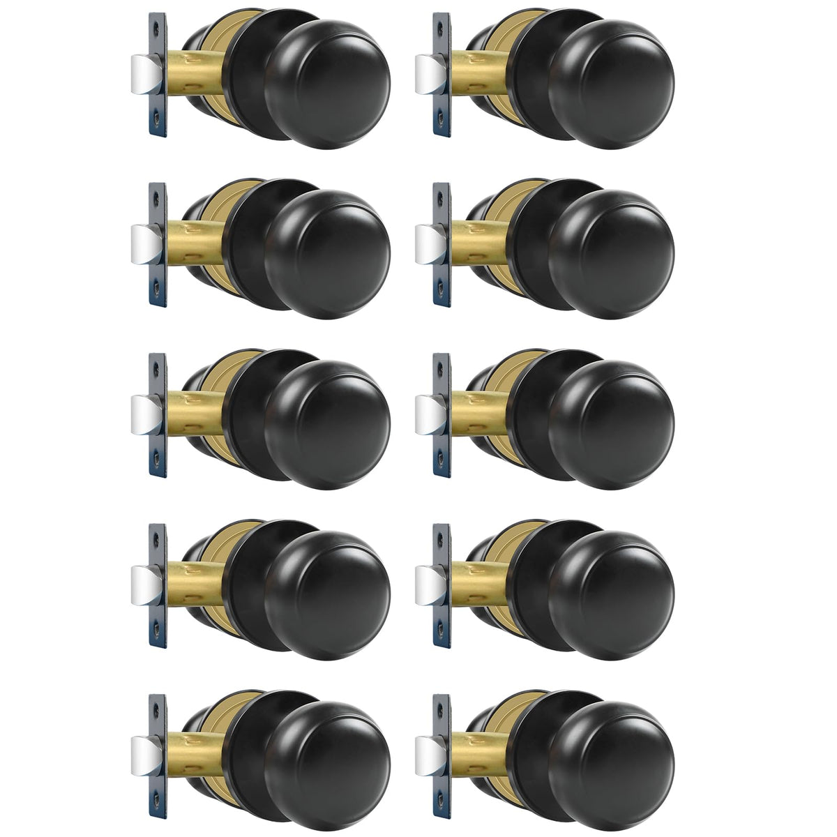RAZCC Passage Door Knob packaging shows durable interior hardware ready for install.