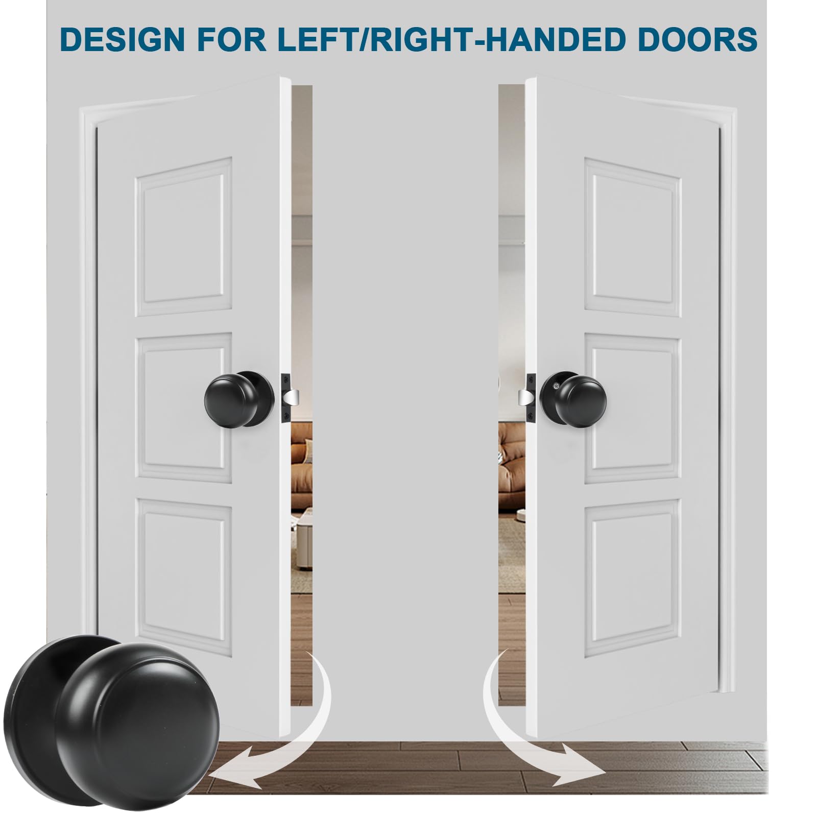 RAZCC strike plate included for seamless door replacement and alignment.