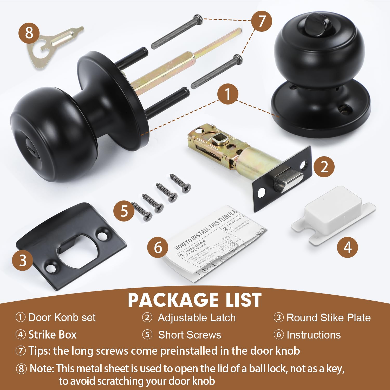 RAZCC privacy knob shows inside thumb-turn lock for easy privacy in bedrooms