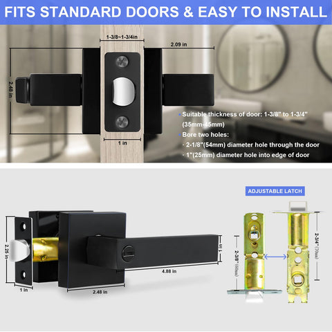 RAZCC reversible door lever fits left or right handed doors