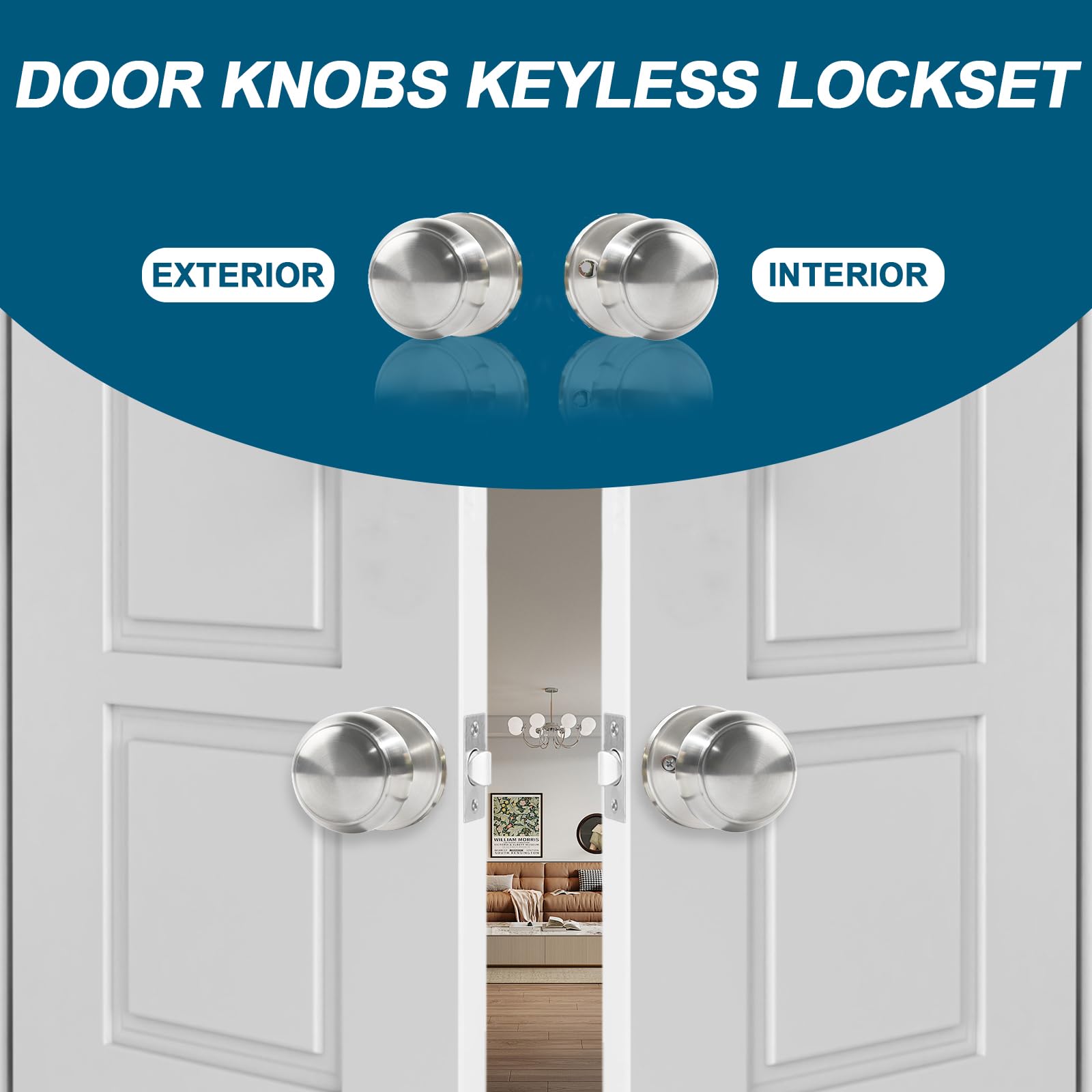 RAZCC reversible knob demonstrates compatibility with left- and right-handed doors