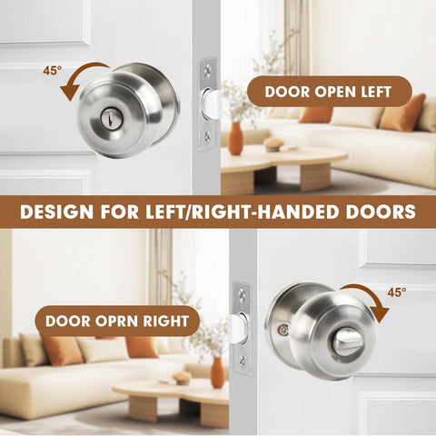RAZCC reversible knob fits left and right handed doors