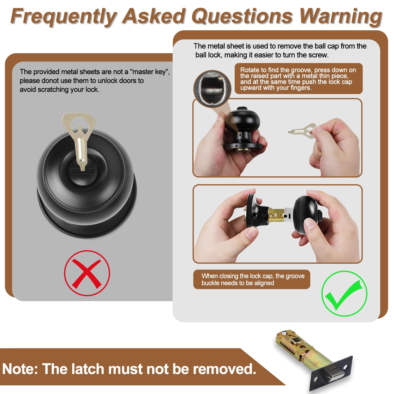 RAZCC round strike plate included for secure, complete installation.