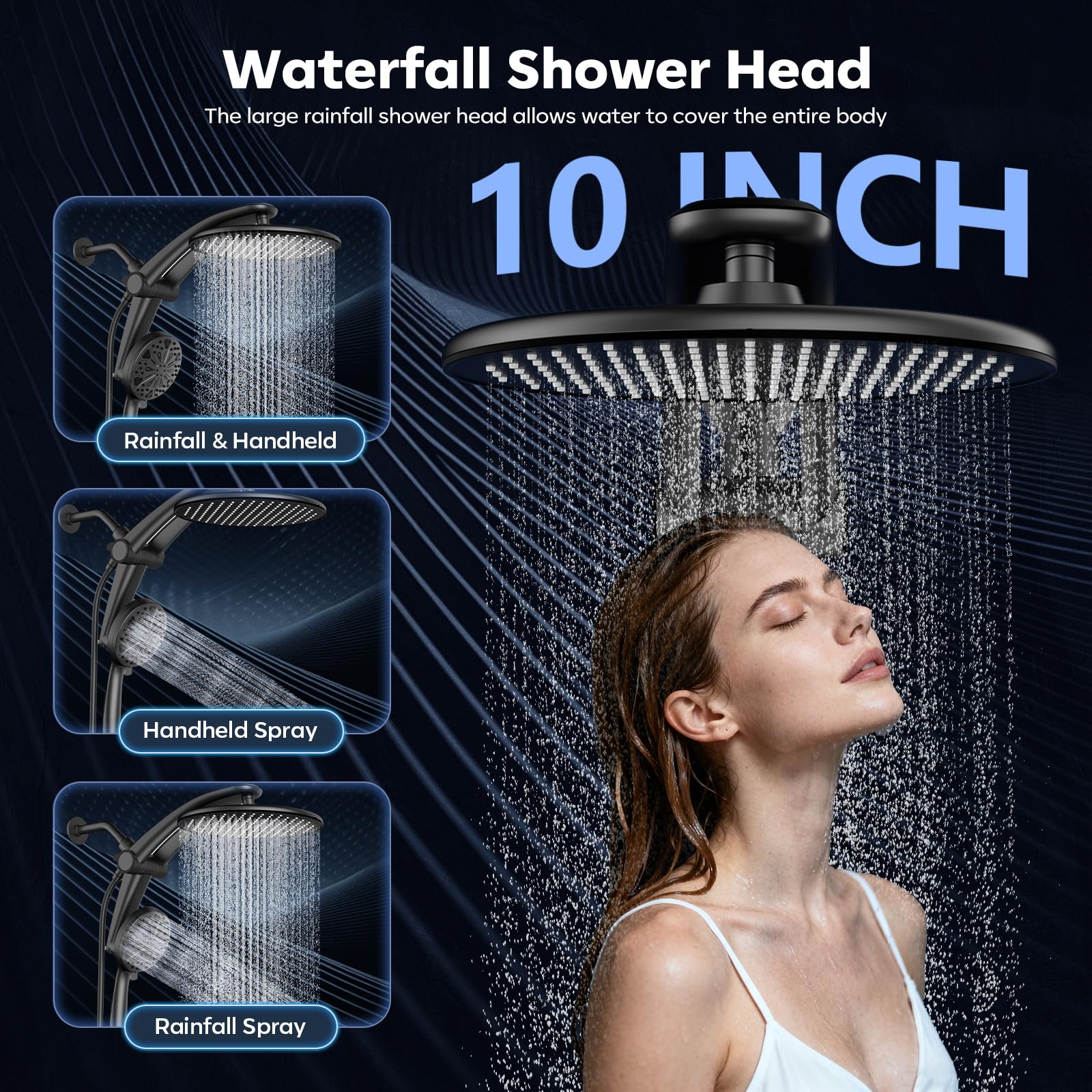 Razime 10-spray handheld with turbo streams for deep cleaning