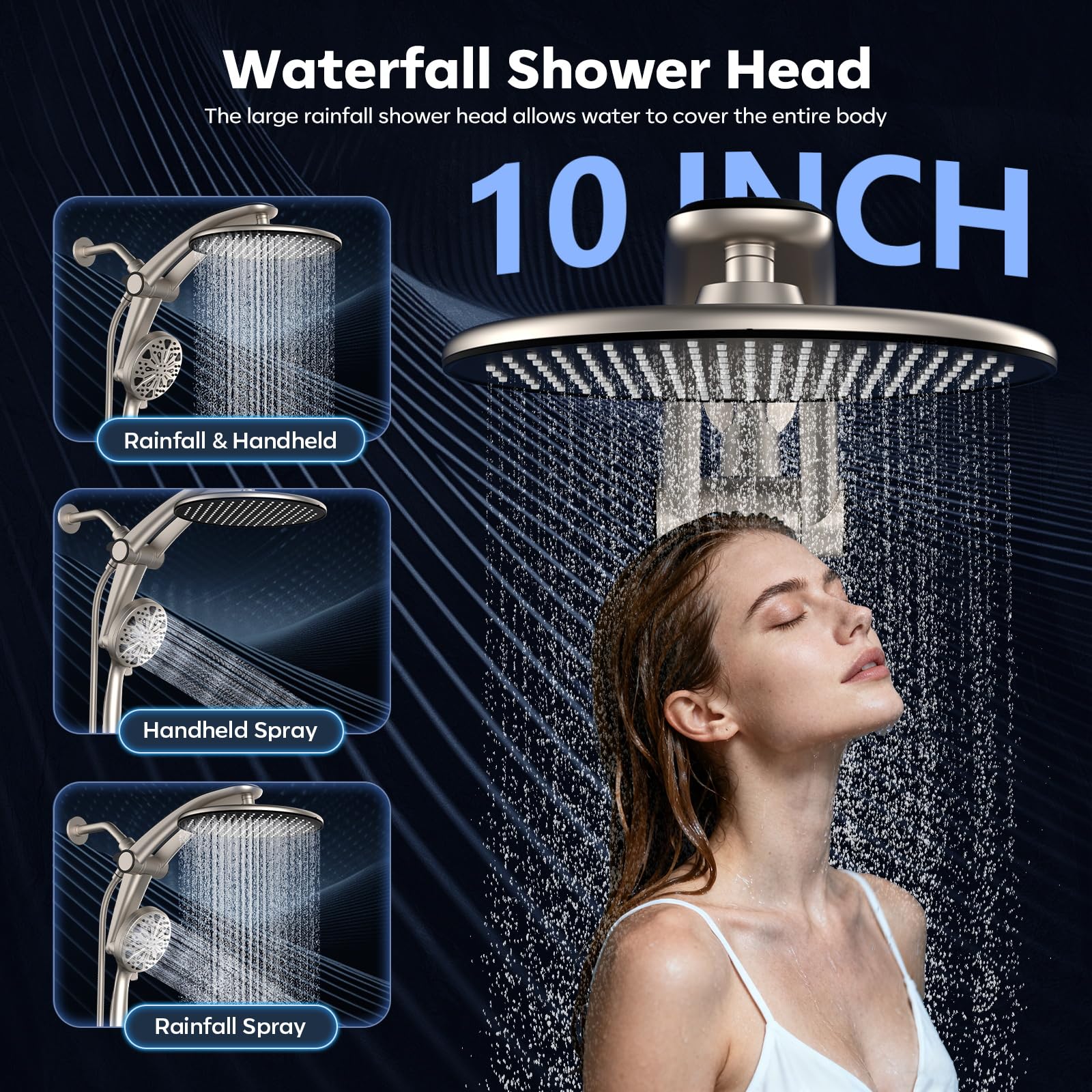 Razime detachable handheld sprayer for targeted cleaning and easy shower rinsing.