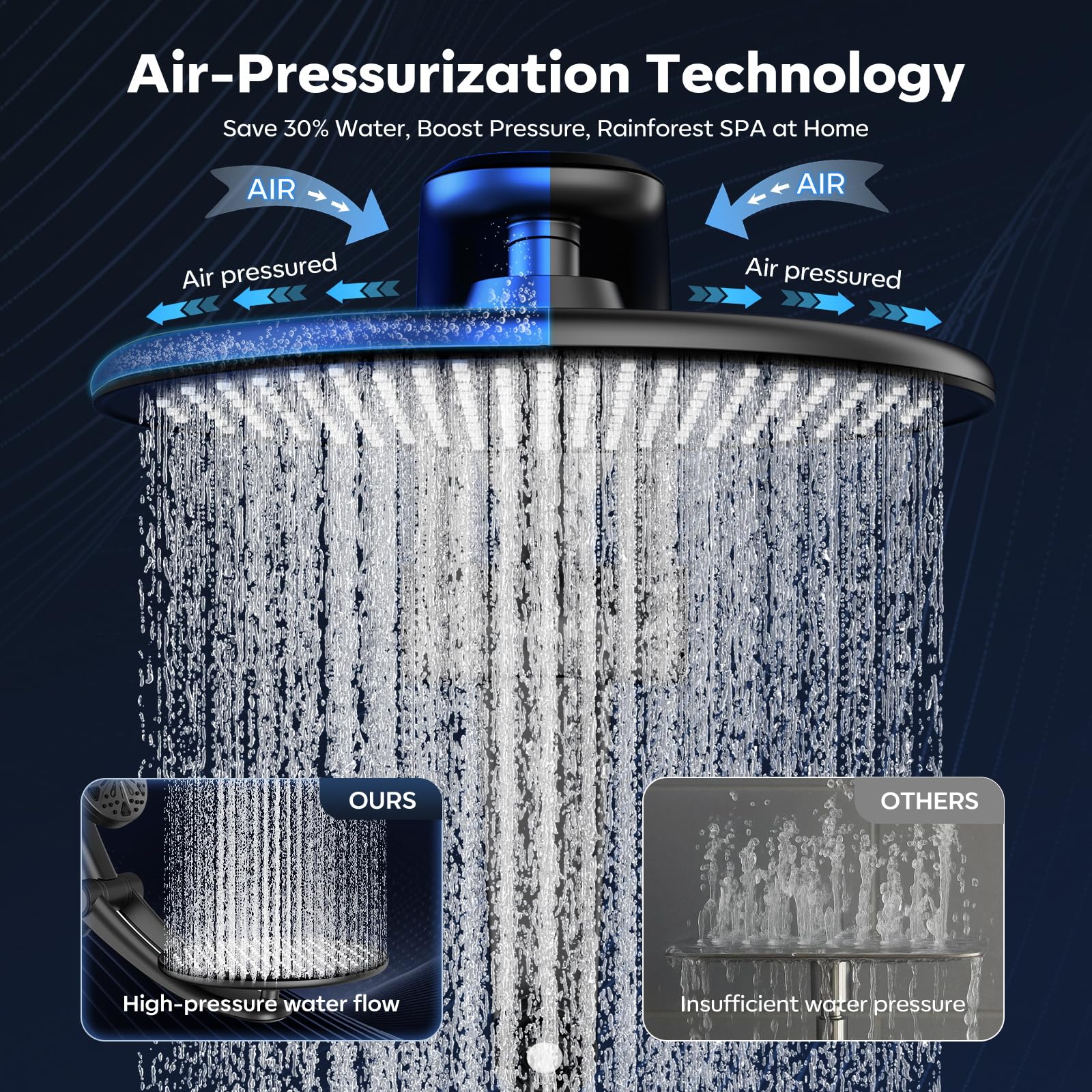 Razime easy-clean nozzles maintaining smooth water flow