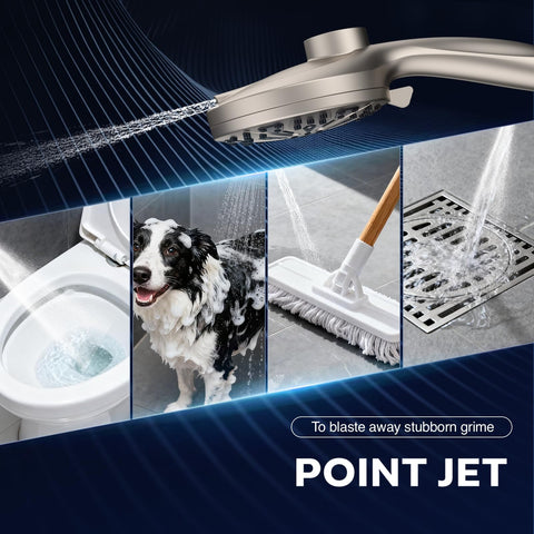 Razime power jets deliver high-flow action for deep cleaning and invigorating showers.