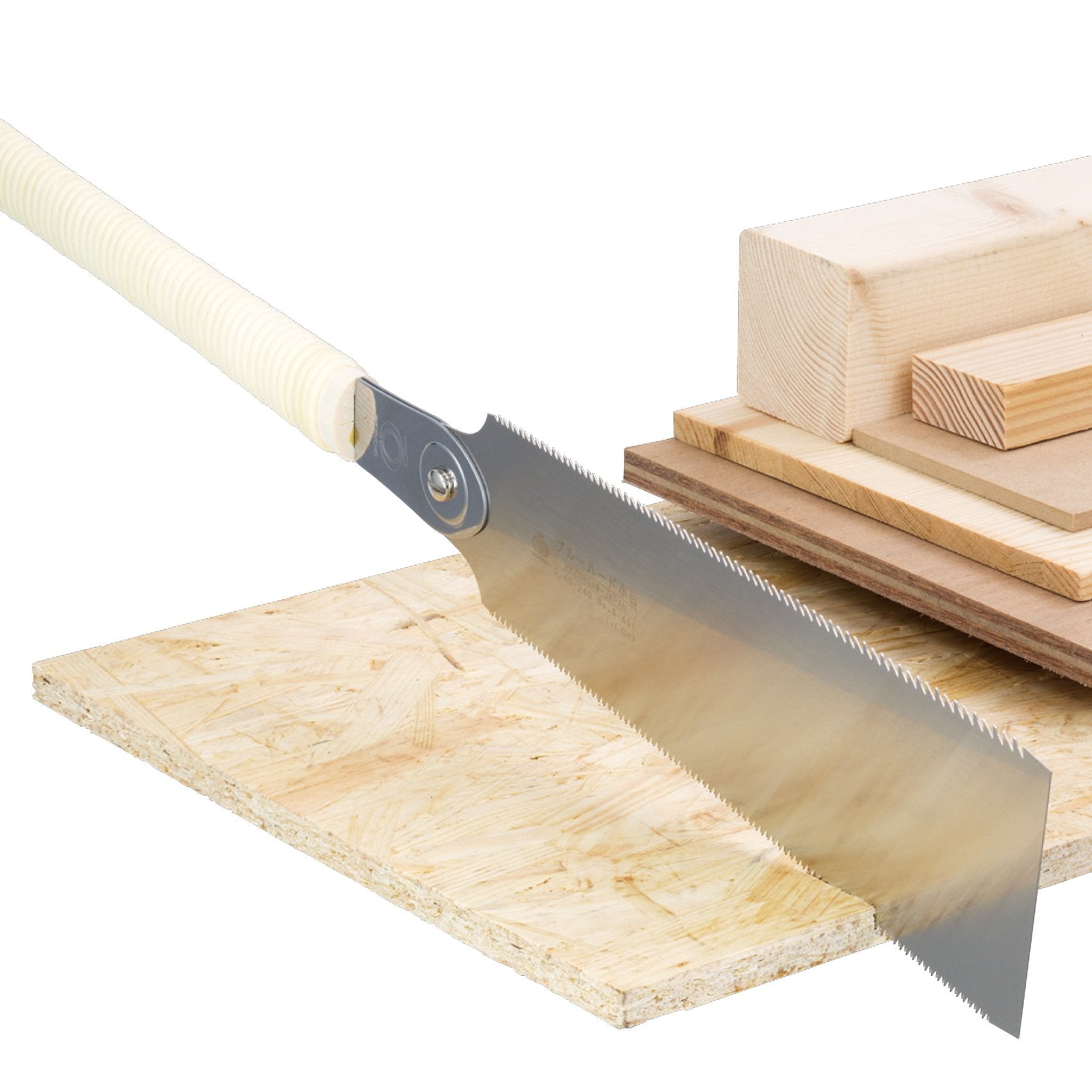 Razorsaw Gyokucho Ryoba 20 TPI cross-cut teeth for clean cross-cuts.