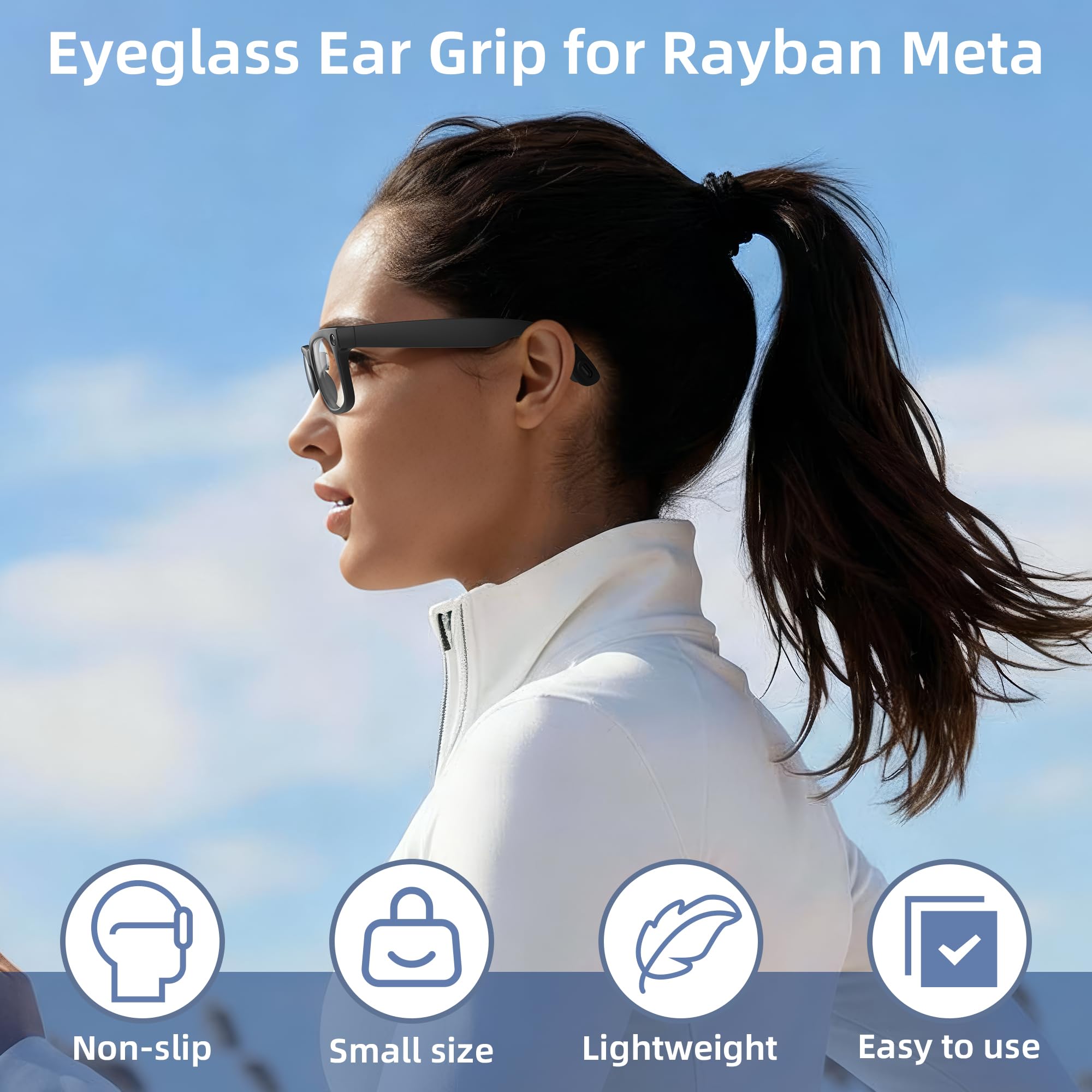 RCstyle HiBloks installation view showing easy fitting on Ray-Ban Meta Gen 2