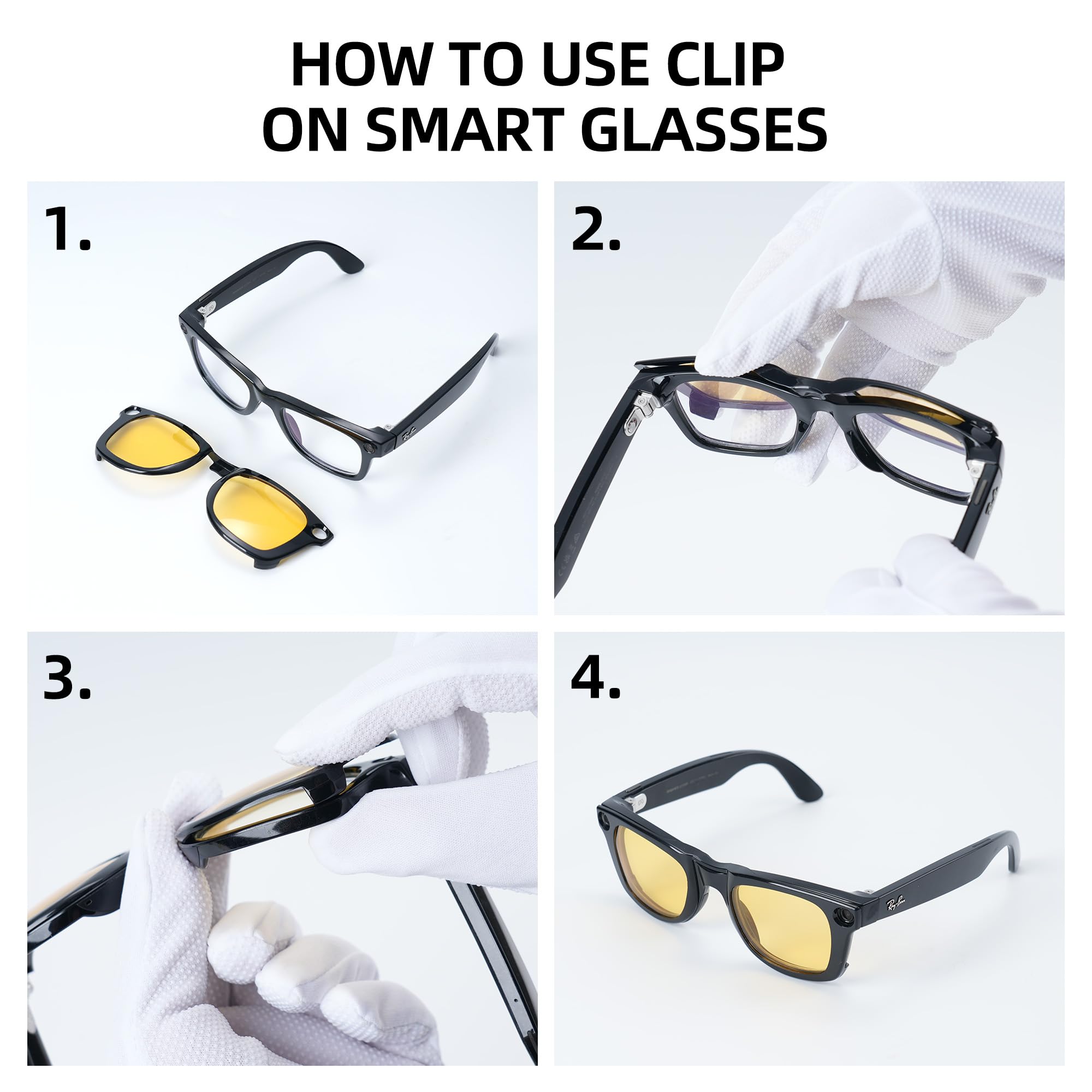 RCstyle HiBloks clip for Ray-Ban Meta Gen 2 enhances viewing comfort.