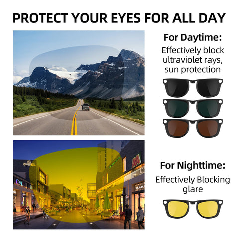 RCstyle HiBloks night vision yellow clip sharpens contrast on bright days.