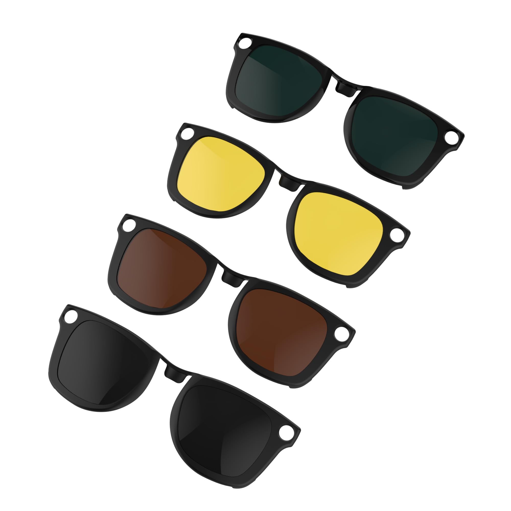 RCstyle HiBloks polarized clip for Ray-Ban Meta Wayfarer enhances clarity with reduced glare.