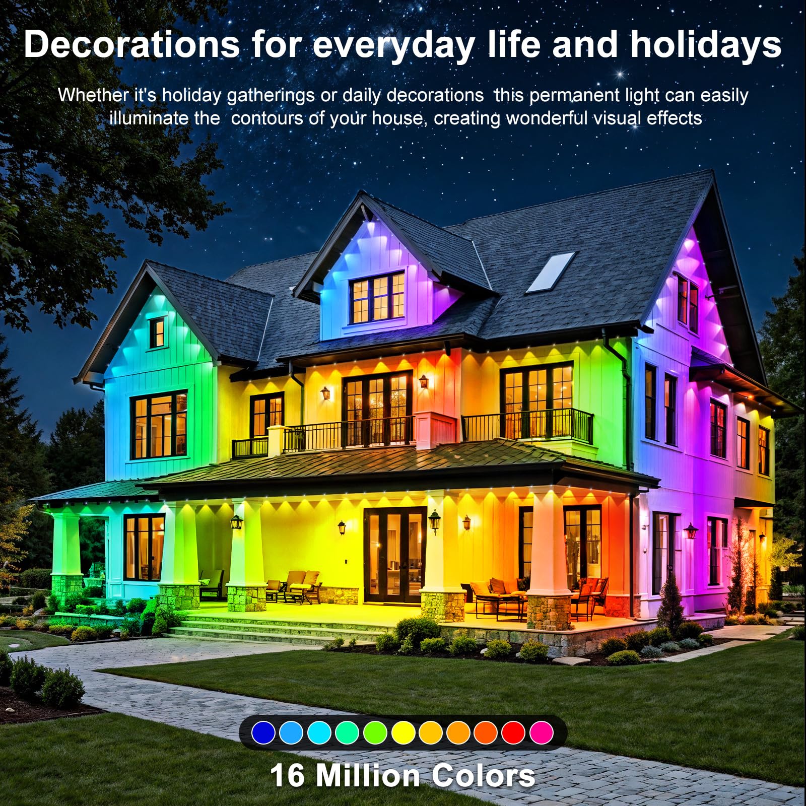 RCUICA eaves lights add architectural detail to homes and porches.