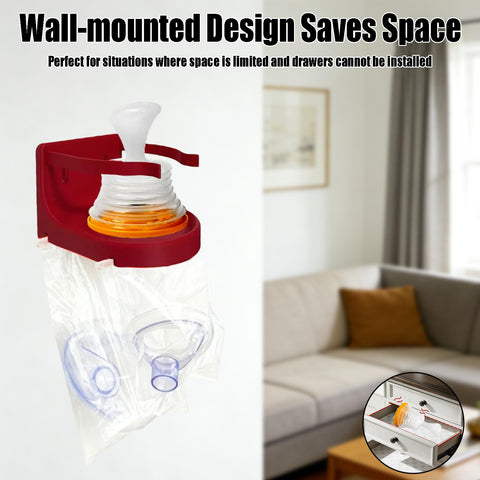RDGXAED LifeVac wall mount installation options: wall anchors or tape.