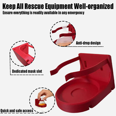 RDGXAED LifeVac wall mount with adhesive installation enables quick setup.