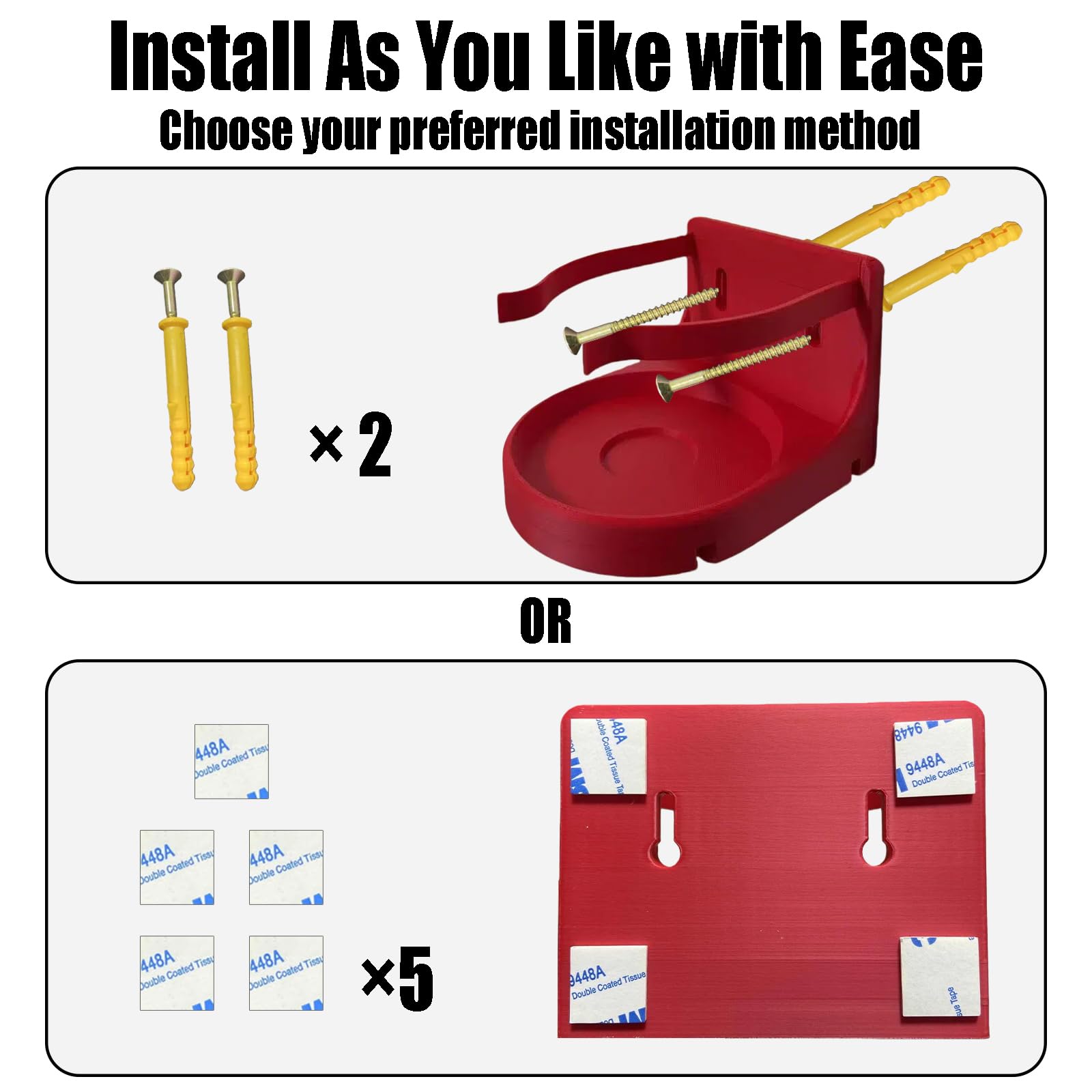 RDGXAED LifeVac wall mount shows two slots for shields and the device.