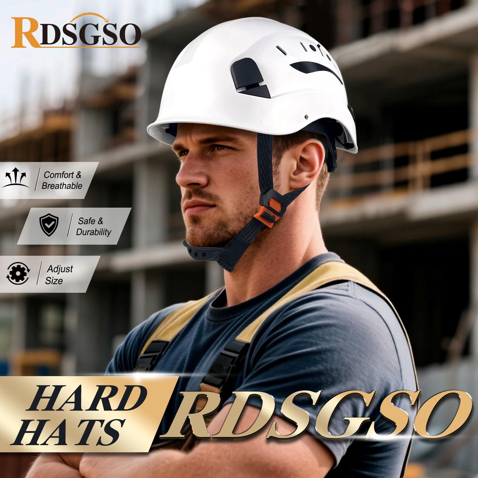 RDSGSO RGS-6C adjustable headband showing secure ratchet for personalized fit.