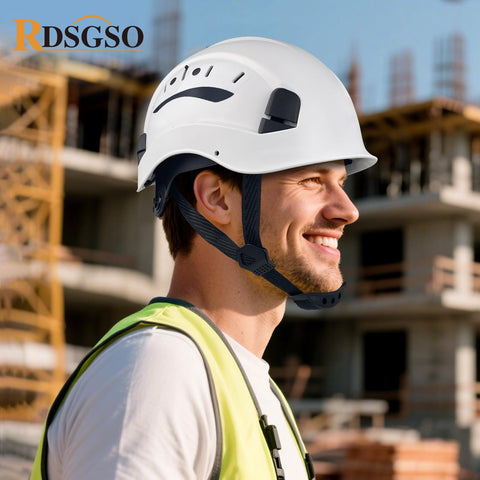 RDSGSO RGS-6C white hard hat suitable for outdoor work and rescue tasks.