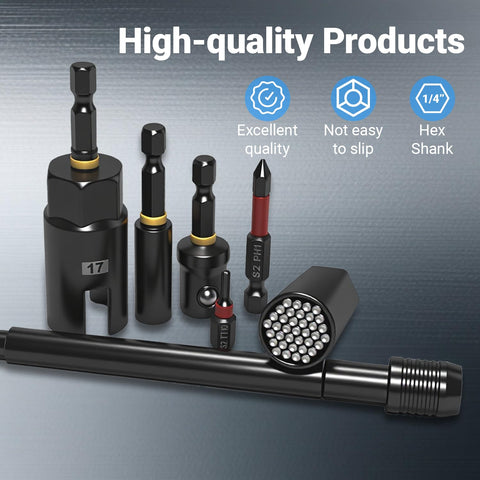 RDTRDT heavy-duty case with engraved size markings keeps tools organized.