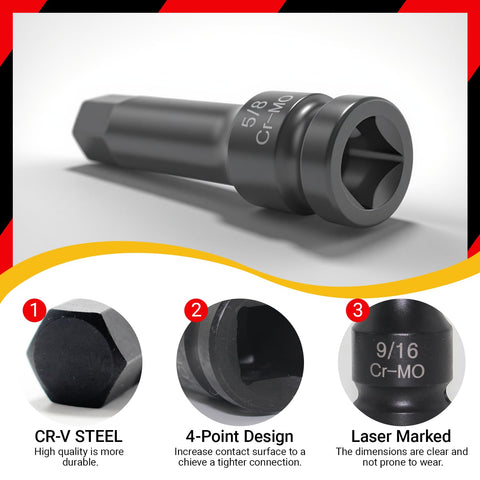 RDTRDT high-torque hex bits deliver durability under heavy use.
