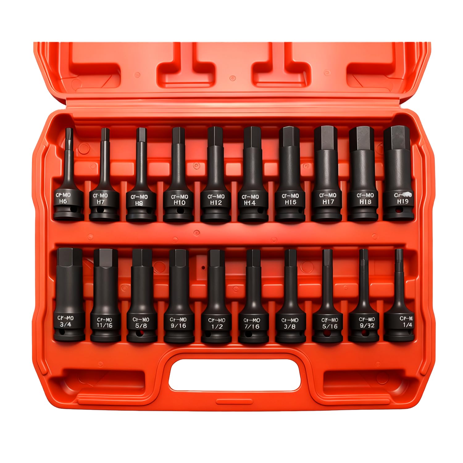 RDTRDT master impact hex bit set in case for easy transport and quick access.