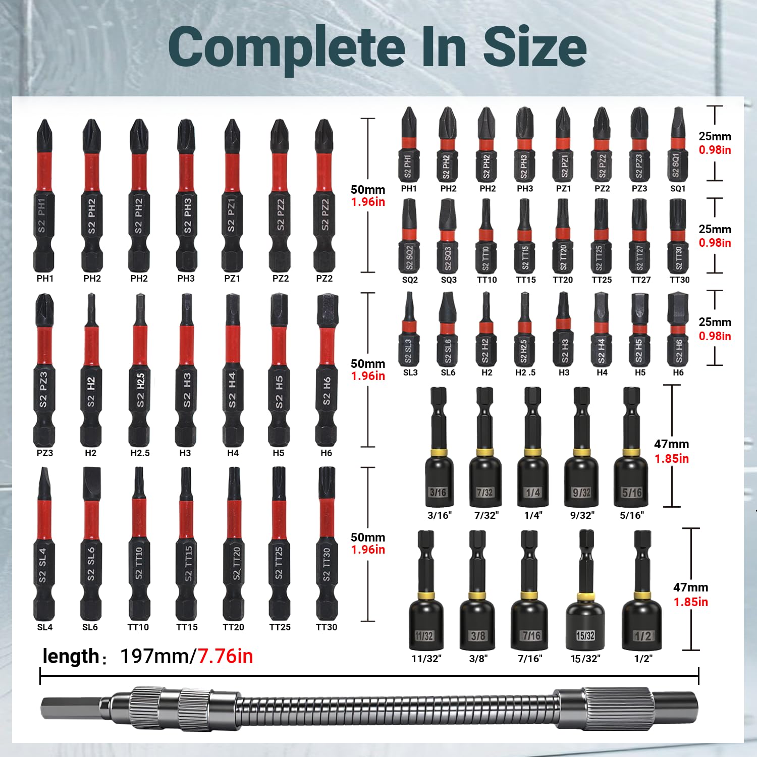 RDTRDT SAE and metric nut drivers offer precise sizing for fittings.