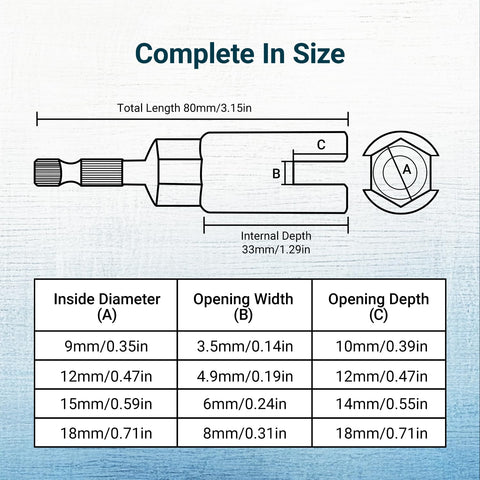 RDTRDT Wing Nut Driver 12mm ready for robust fastening in metalwork tasks