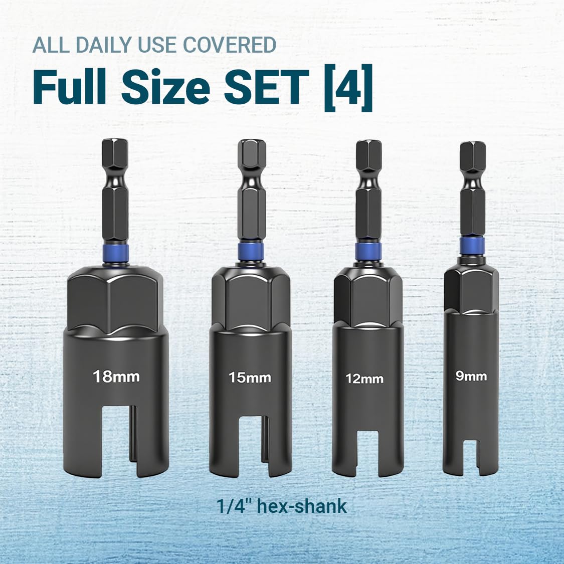 RDTRDT Wing Nut Driver 18mm shown tackling heavy-duty fittings