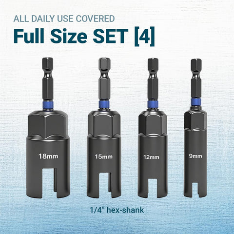 RDTRDT Wing Nut Driver 18mm shown tackling heavy-duty fittings